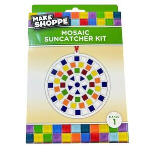 Make Shoppe Mosaic Suncatcher Kit DIY Arts and Crafts Rainbow Round Kids Project
